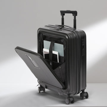 Aerolite M-Lite Smart Luggage Set (21” Cabin + 29” Extra Large) – PP Polypropylene Hard Shell Suitcases with Silent Hinomoto Wheels, USB Charging, Laptop Pocket, TSA Lock, Huge 118L + 46L Capacity, 15-Year Guarantee